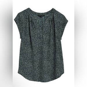 41 Hawthorn Morey Split Neck Short Sleeve Blouse